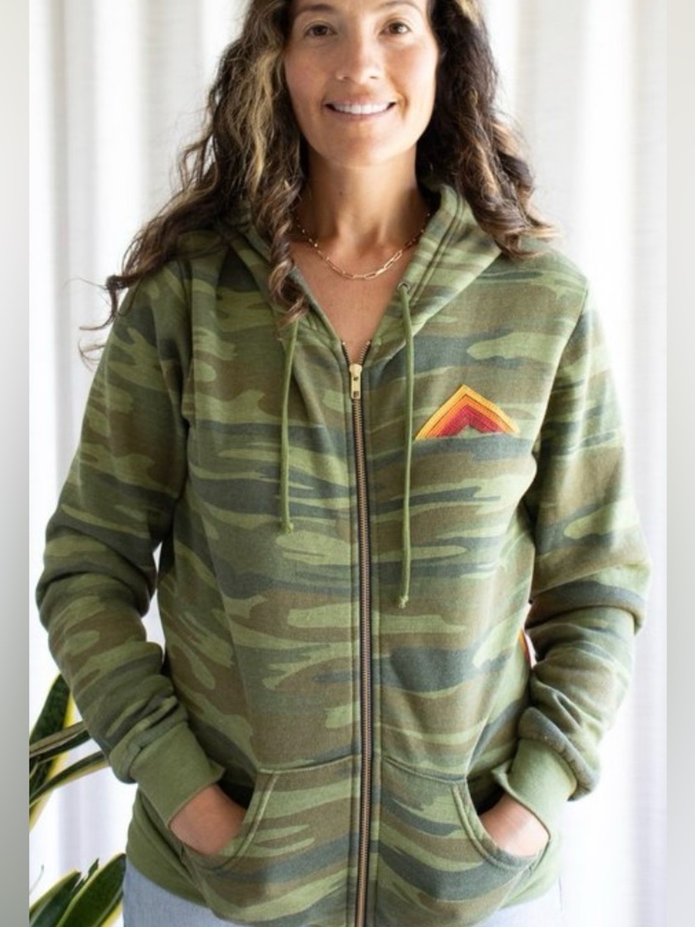 Aviator Nation Mountain Stitch Zip-Up Hoodie
